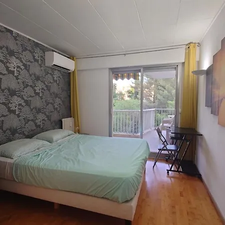 Cozy With Ac, Parking And Terrace 昂蒂布